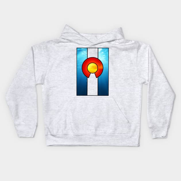 Colorado of the Future Kids Hoodie by paintchips